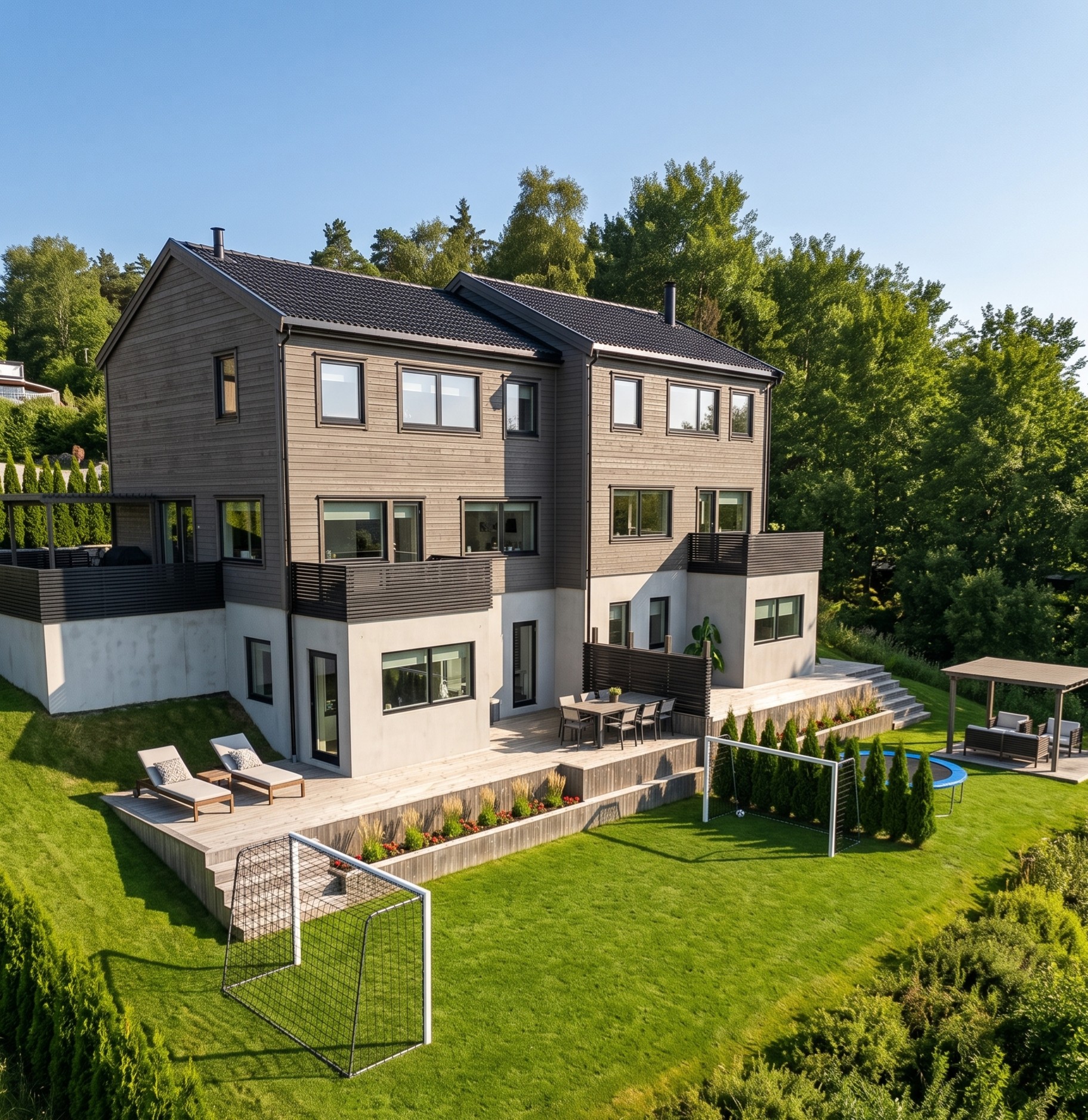 Tomannsbolig – Hage og terrasse